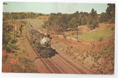 Train Boston And Albany 600 Hudson Steam Locomotive Vintage Rr Postcard