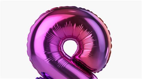 Foil Balloon Number Eight 8 3d Model Cgtrader