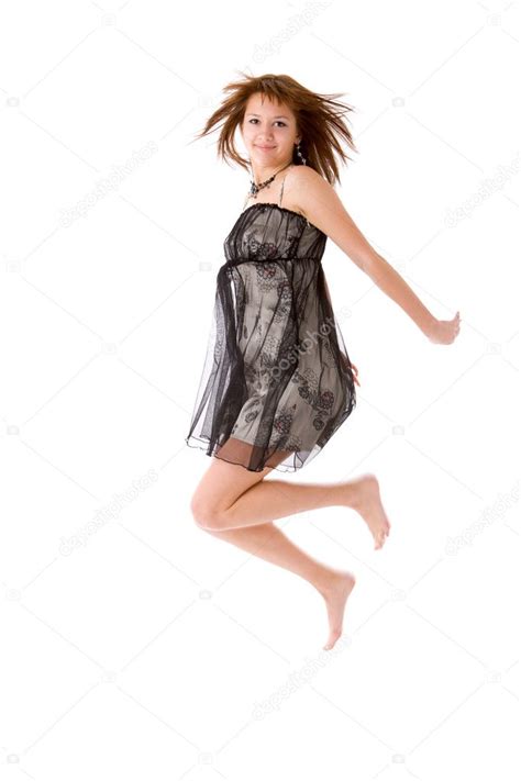 woman jumping stock photo  olgasweet