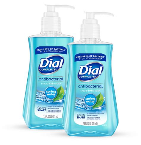 dial antibacterial liquid hand soap spring water  ounce pack