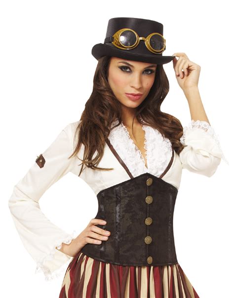 black belt cinch waist victorian steampunk adult womens costume ebay