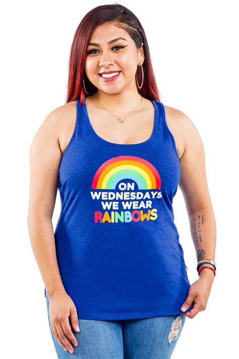 Mean Girls On Wednesday S We Wear Rainbows Pride Tank Top Jonathan