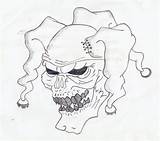 Clown Drawing Gangster Coloring Pages Skull Cholo Pennywise Killer Creepy Drawings Clowns Evil Pencil Tattoo Getdrawings Head Drawn Color Deviantart sketch template