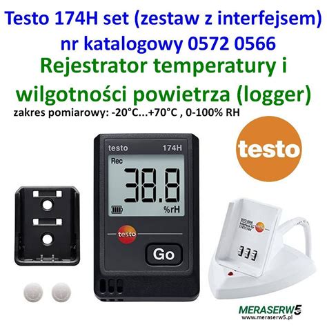 loggery rejestratory temperatury  rh testo  index