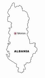 Albania Nazioni Albanien Ausmalen Landkarte sketch template
