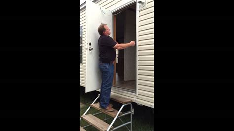 measure mobile home outswing door unit youtube kaf mobile homes