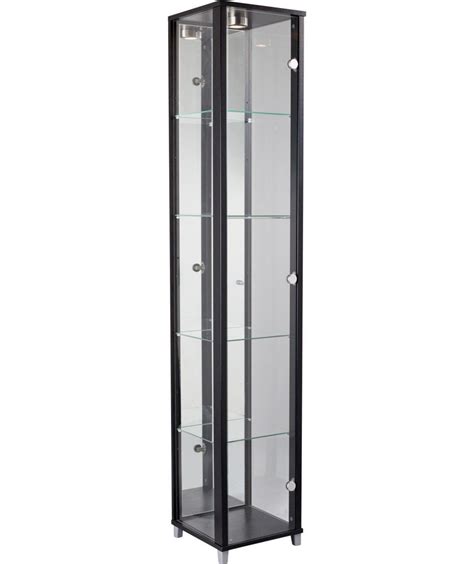 Buy Argos Home 1 Glass Door Display Cabinet Black Display Cabinets
