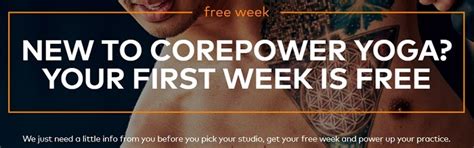 corepower yoga promotions freebie membership
