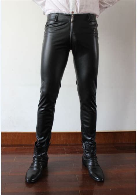 28 36 Hot Sale Mens New Clothing Tight Elastic 2018 Male Leather