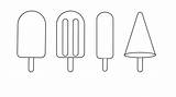Popsicle Cone Freecoloring sketch template