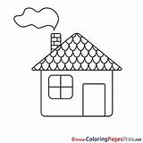 Sheet Colouring Building Coloring Title sketch template