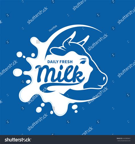 milk logo template groceries agriculture stores stock vector royalty
