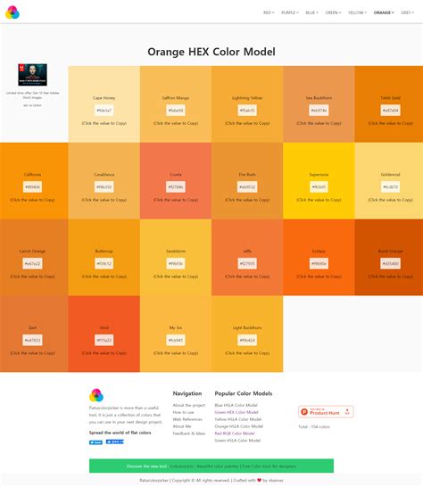 orange hex color model   orange hex hex colors orange color code
