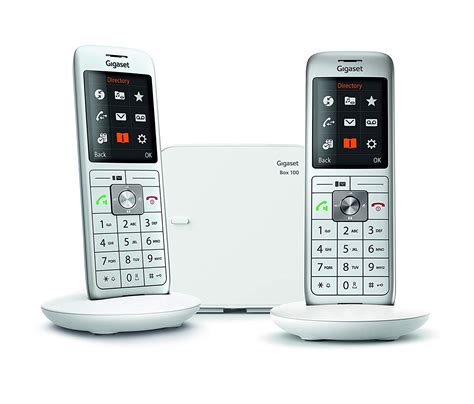 gigaset cl duo telephone fixe sans fil  combines blanc telephonietelephones fixes