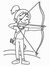 Quiver Archer Archery Getcolorings Lgbtq sketch template