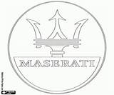 Maserati Marcas Pintar Emblema sketch template