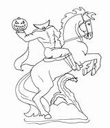 Horseman Headless Coloring Pages Halloween Pumpkin Horse Jack Carving Lantern Printable Ghost Print Color Getcolorings Templates Sheets sketch template