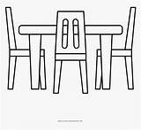 Table Coloring Dining Pngitem sketch template
