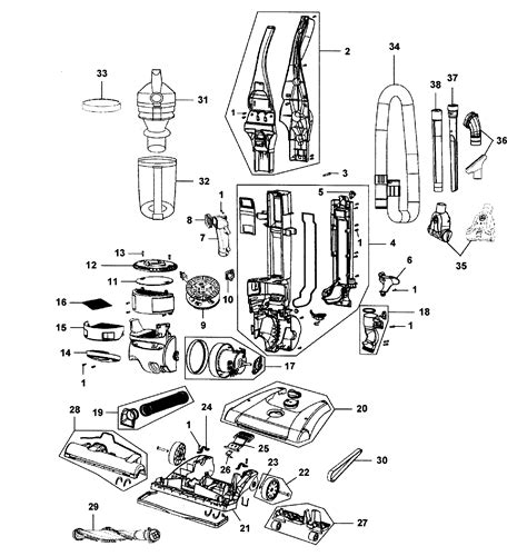 hoover model uh vacuum upright genuine parts