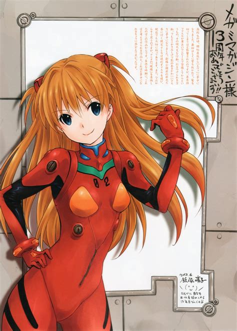 iizuka haruko neon genesis evangelion souryuu asuka langley autographed