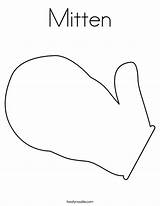 Coloring Mitten Template Printable Pattern Mittens Pages Print Sheet Big Twistynoodle Outline Built California Usa Classroom Calendar Noodle sketch template