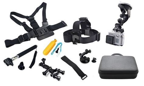 piece gopro accessory kit groupon goods