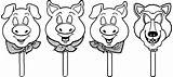 Pigs Wecoloringpage Peppa sketch template