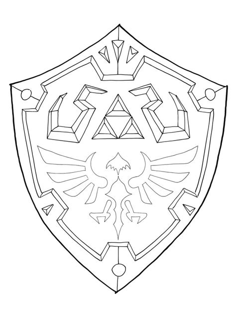 hylian shield template  maxm  deviantart