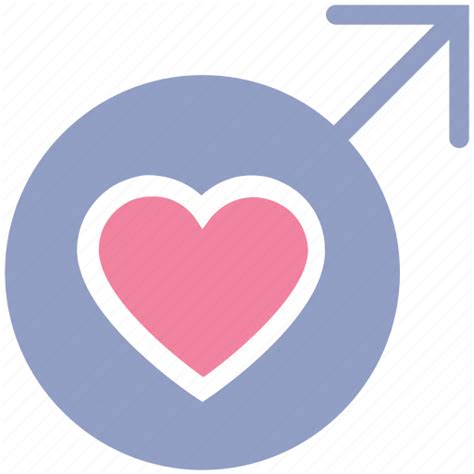 gender heart love male man passion sex icon