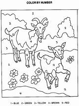 Goat Goats Preschool Hidden Zahlen Malen Ziegen Mungfali sketch template