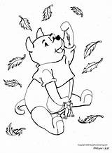 Coloring Fall Pages Pooh Winnie Kids Leaves Autumn Disney Adults Preschool Clip Easy Printable Print Color Leaf Amazing Comments Popular sketch template
