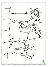 Coloring Chicken Run Dinokids Pages sketch template