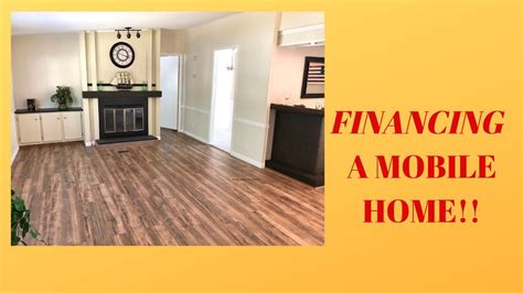 financing  mobile home youtube