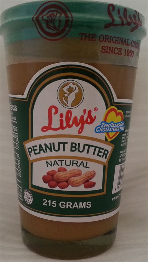lily´s peanut butter 215 g phil food