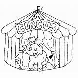 Cirque Chapiteau Tent Carnival Getcolorings Colorier Concernant Populaire Greatestcoloringbook Shee sketch template