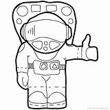 Astronaut Xcolorings Astronauts Ufo Rockets sketch template