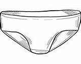 Panties sketch template