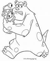 Sully Sulley Monster Totoro Escaping Sullivan Neighbor Disney Cda Coloringhome Escapes Distracting sketch template