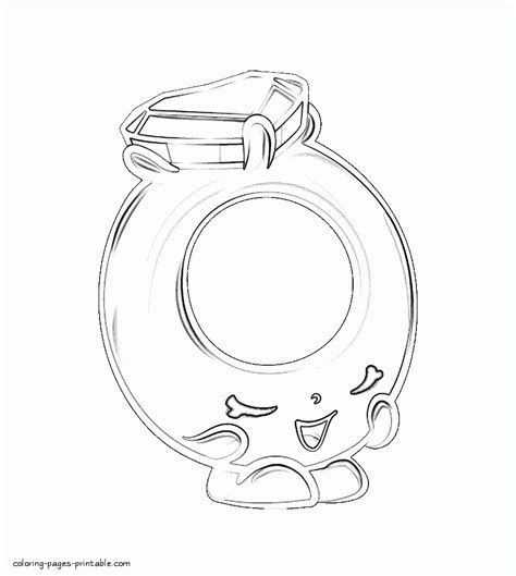 shopkins coloring pages  ring  rosie coloring pages printablecom