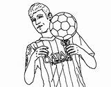 Neymar Coloring Pages Messi Colorear Trending Days Last sketch template