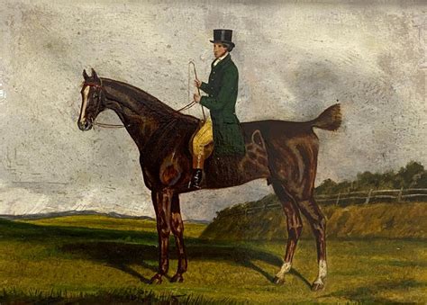 unknown antique equestrian rider oil painting   stdibs