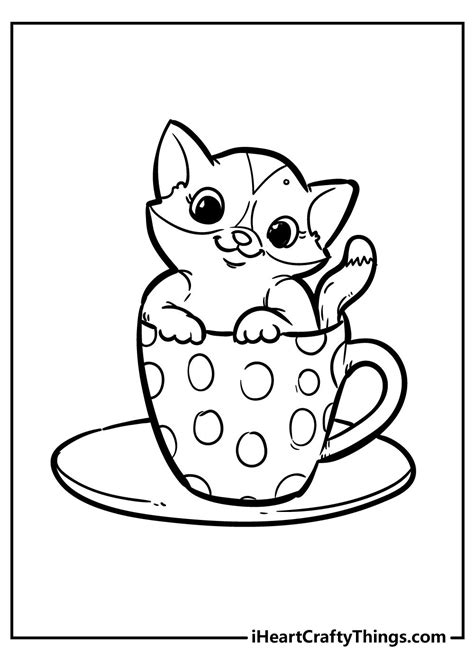 kitten coloring pages cat coloring page coloring pages cute