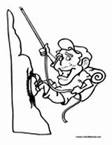 Coloring Rock Climber Climbing Mountain Climb Rockclimbing Colormegood Sports sketch template