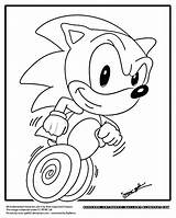 Sonic Coloring Pages Hedgehog Running Classic Printable Color Getcolorings Print Getdrawings Horse sketch template