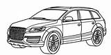 Audi Coloring Car Template Cars 62kb 303px sketch template