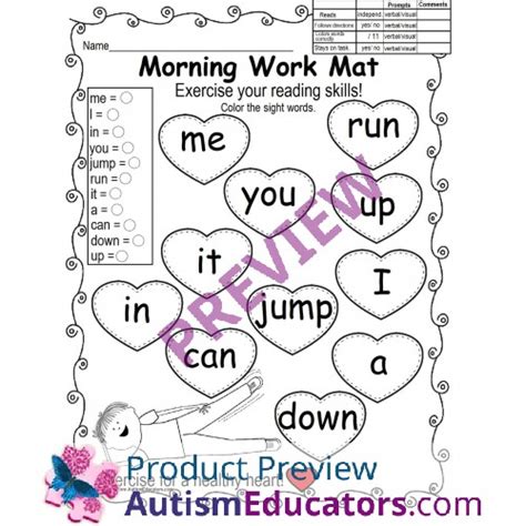 special education print and go calendar monthly worksheet packet march