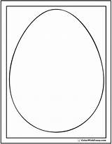 Egg Shape Coloring Template Pages Shapes Color Print Sheet Templates Colorwithfuzzy sketch template