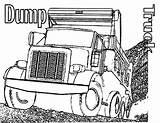 Coloring Pages Truck Dump Semi Printable Kids Garbage Simple Print Boys Template Cutouts Finest Popular Comments sketch template