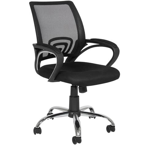 choice products ergonomic mesh computer office desk task midback task chair wmetal base