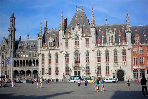 provincial palace market square bruges belgium flickr